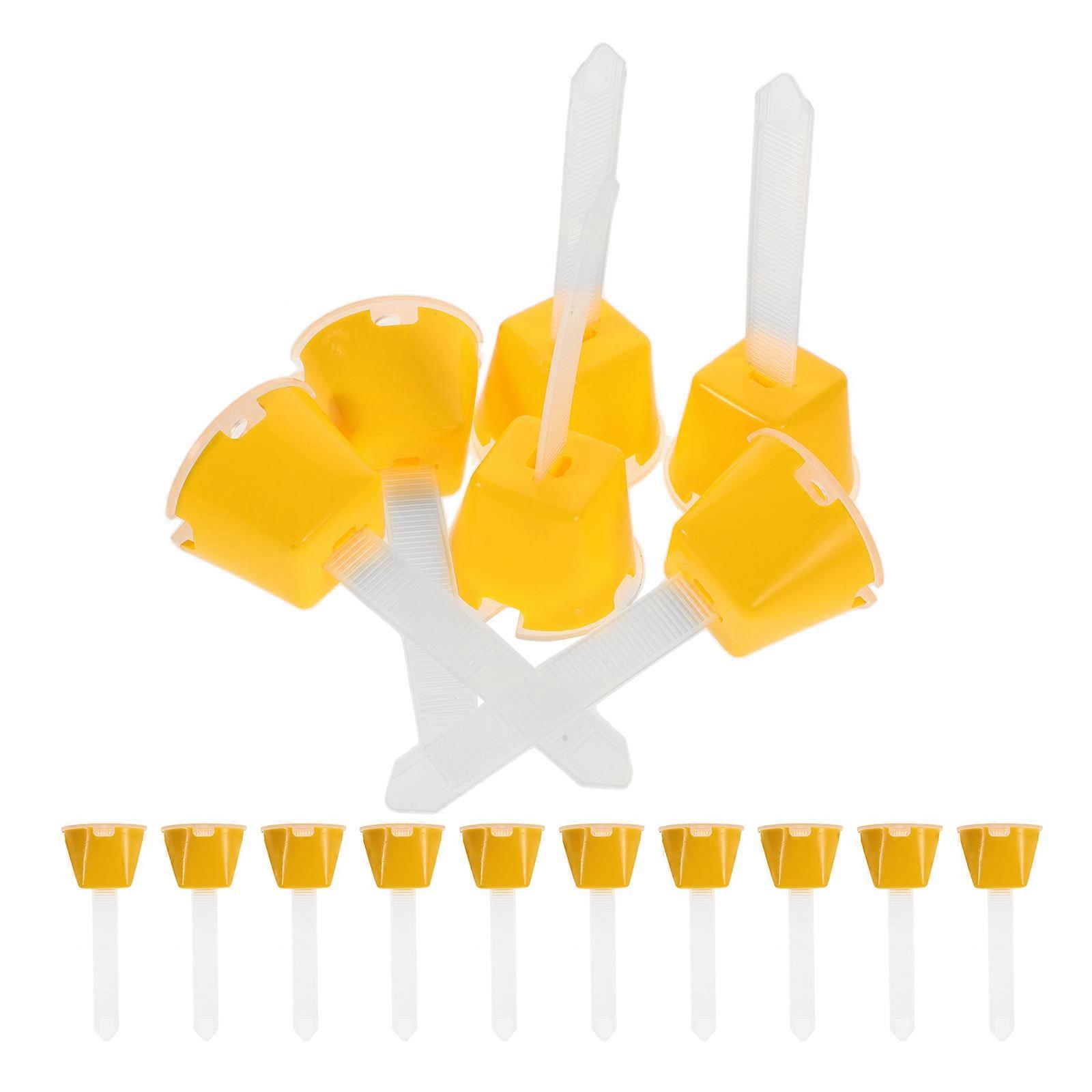 Tile Leveling System Reusable Ceramic Tiles Spacers Yellow 10.00X4.00X4.00CM Strip Tile Fixing 100Pcs