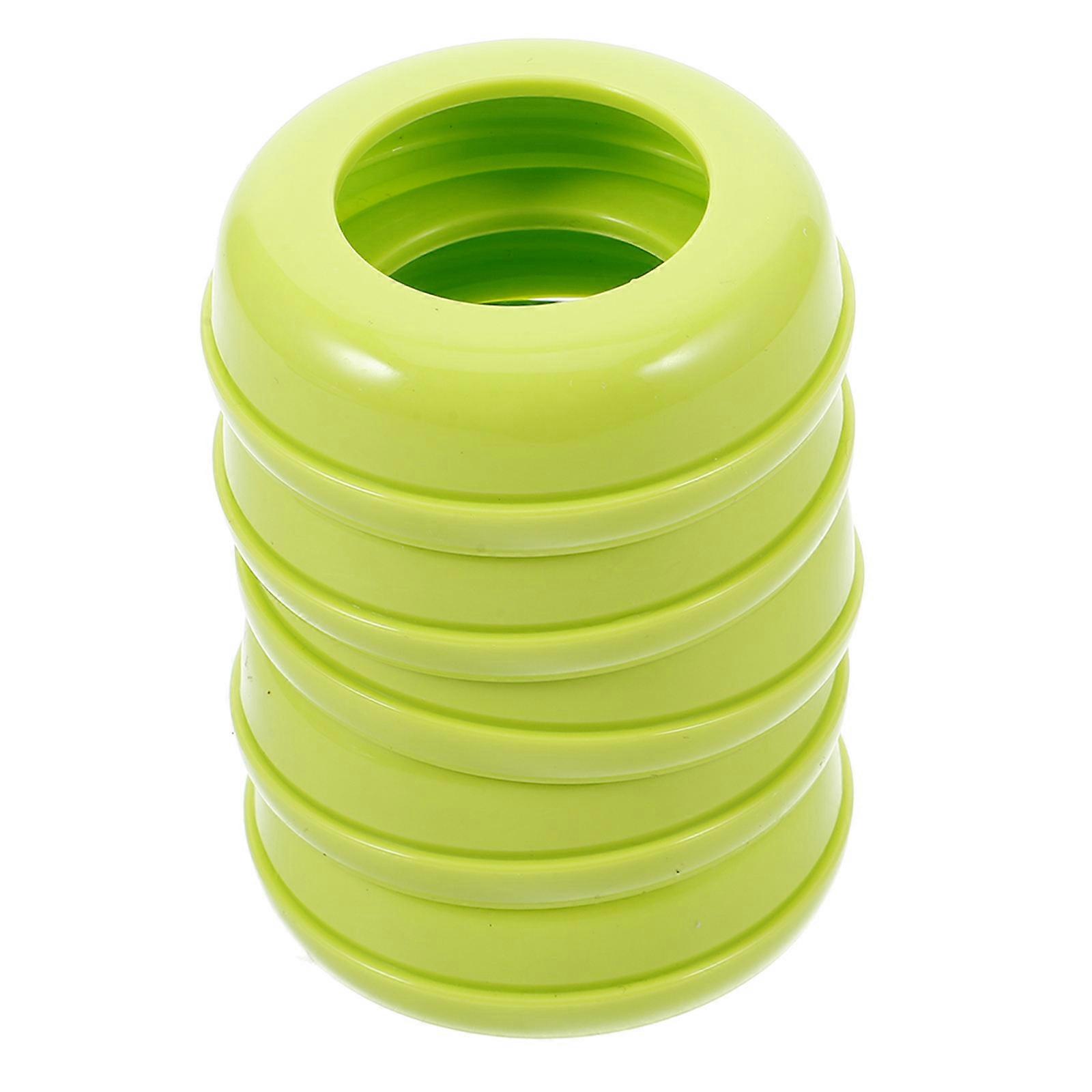 Replacement Baby Bottle Ring Collars for Wide Neck Bottles 5Pcs Light Green PP
