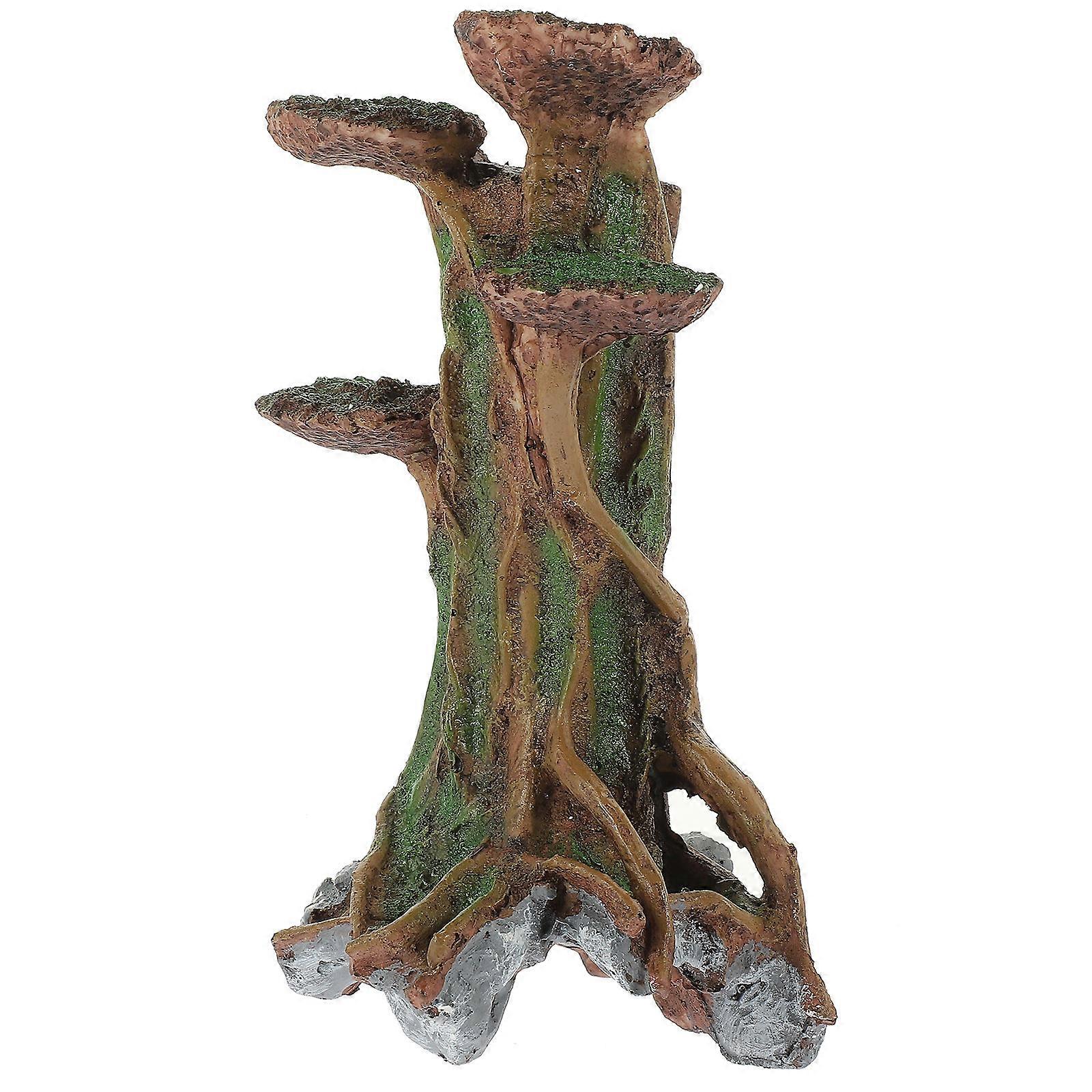 Delicate Resin Aquarium Tree Trunk Stump for Underwater Decor
