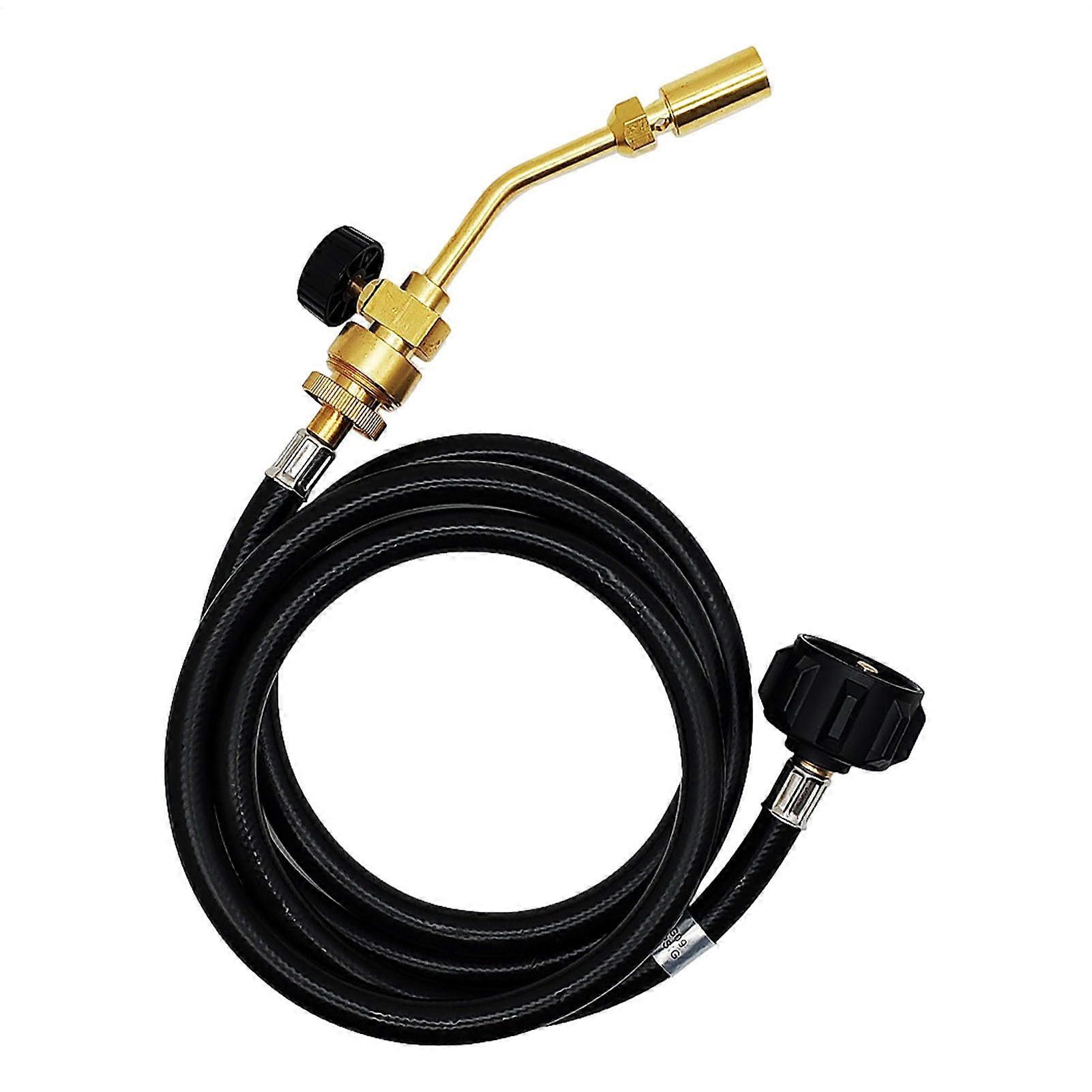 Soldering Torch with Hose, Adjustable Flame Control, Copper Blow Torch for Brazing and Welding