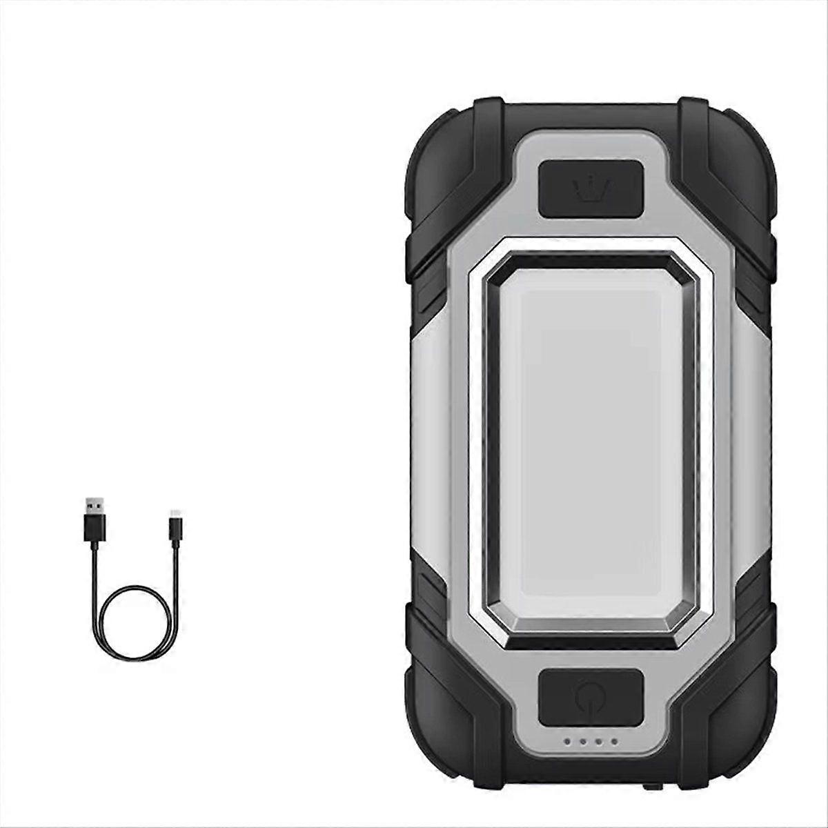 Led Flashlight USB with Built-in Battery Multi Function Folding Work Light COB Waterproof Fishing Ca