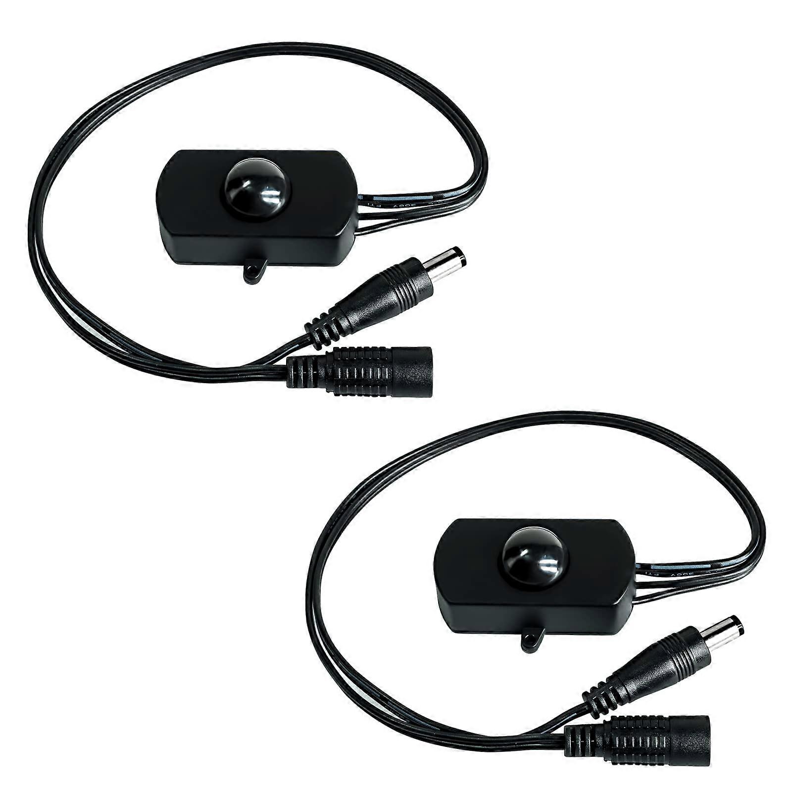 2 Pack Adjustable PIR Motion Sensor Switch for LED Lights, 1230V 3A, Under Cabinet or Closet Use