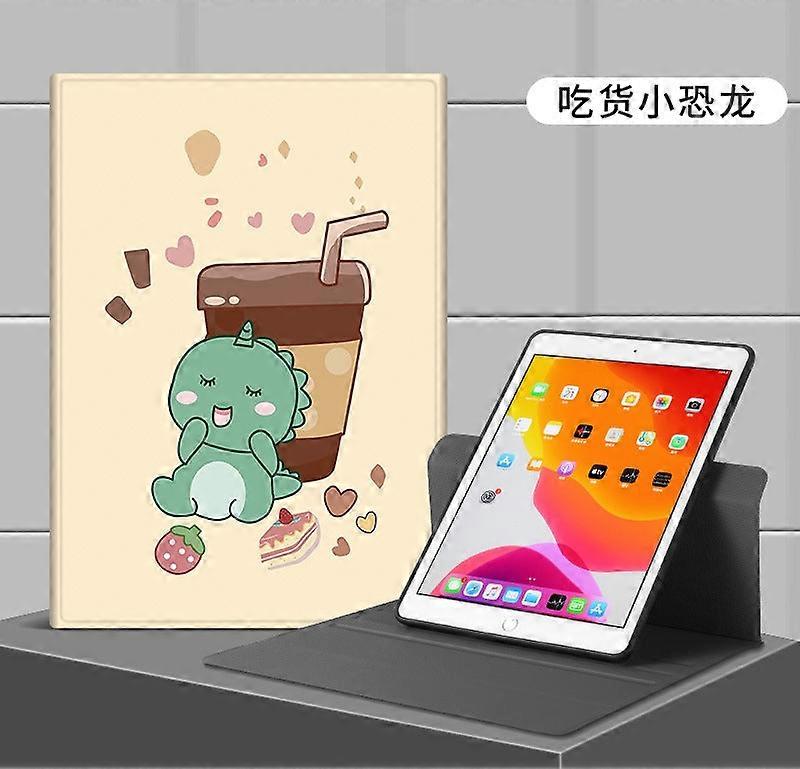 Case For Ipad 2/3/4 Rotation Foodie Dinosaur 2" Horizontal Vertical Support