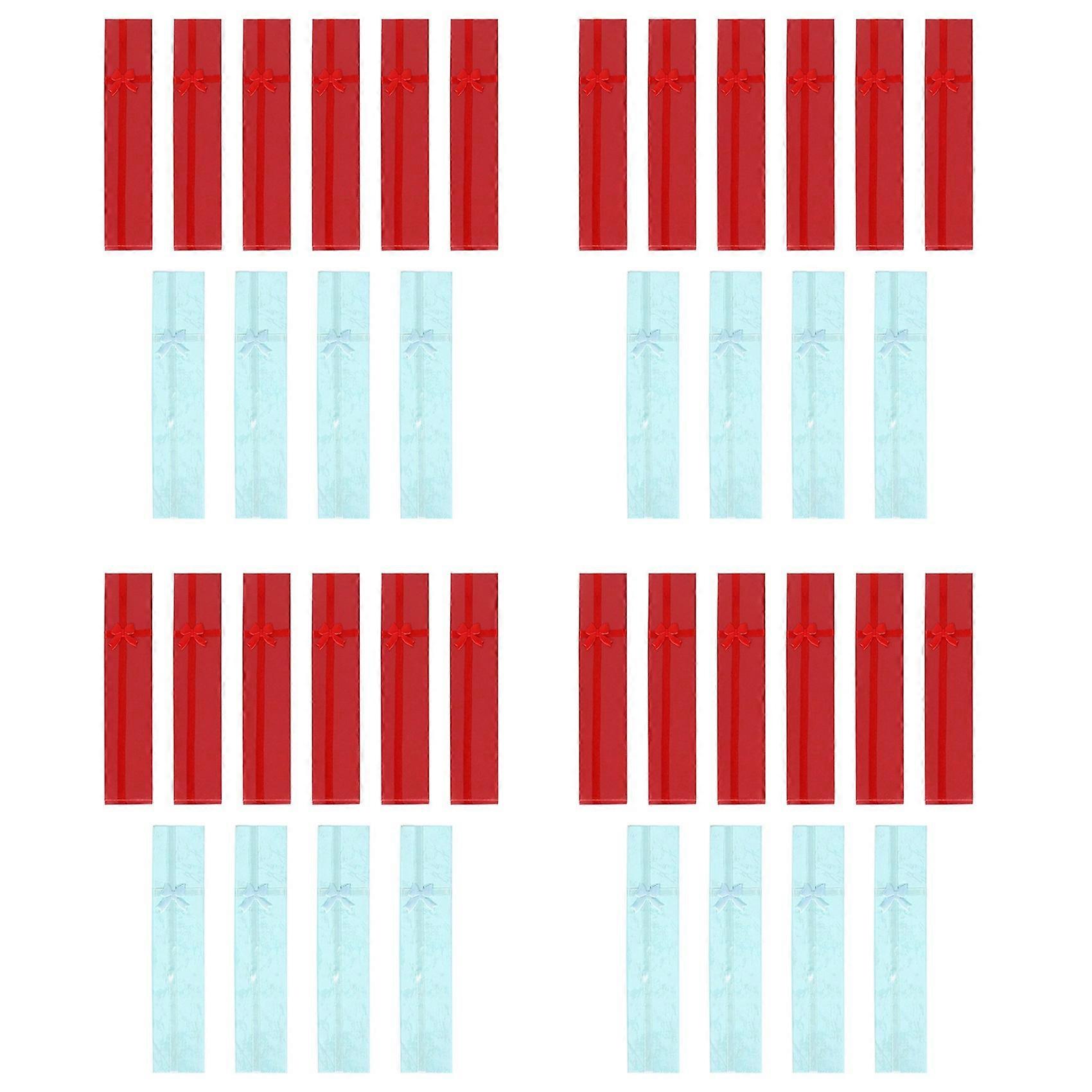 40 x Elegant Luxury Gift Boxes Long Rectangular for Jewelry Presentation Necklaces