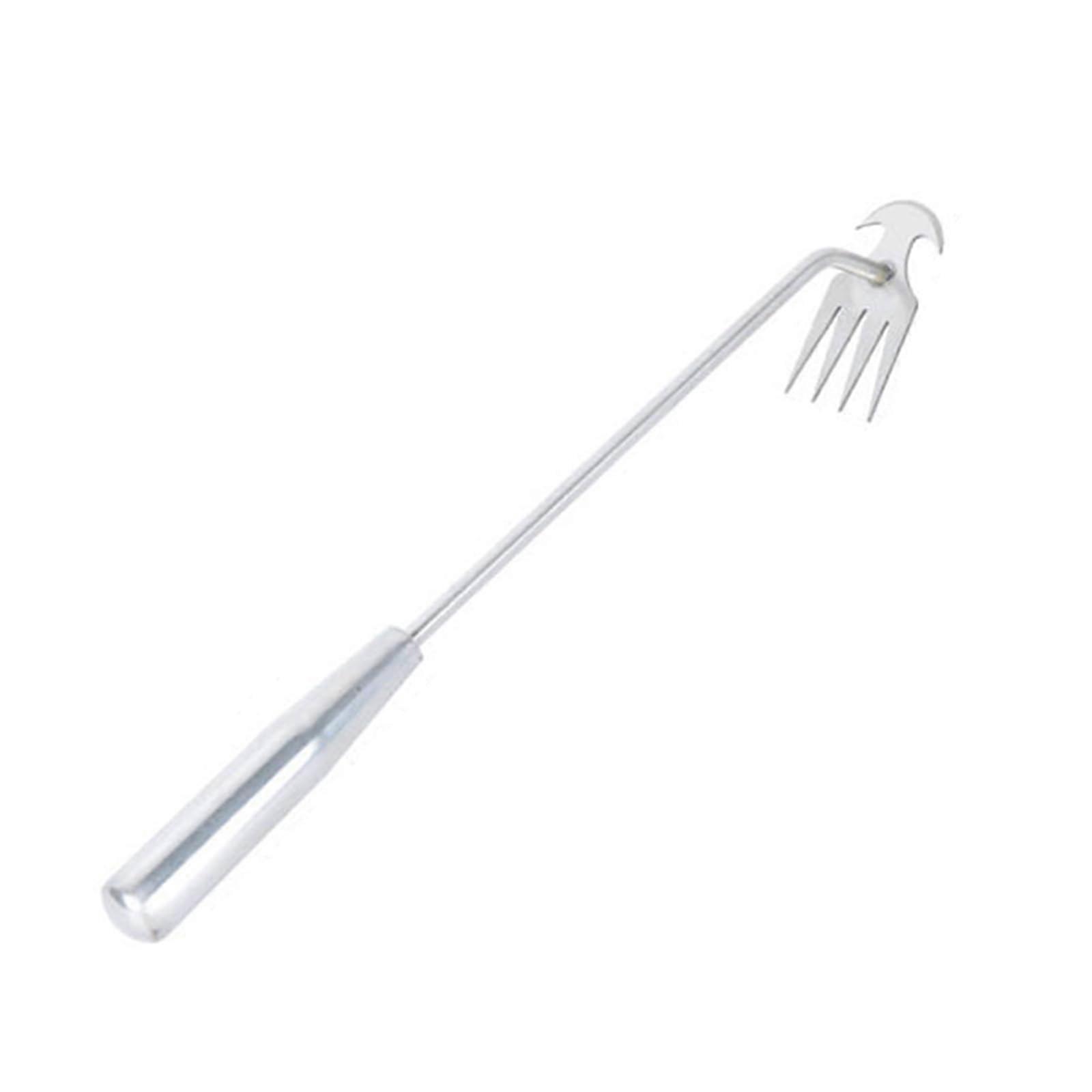 Weeding Tool with Long Handle, Heavy Duty 4 Teeth Garden Hand Weeder for Precise Root Removal