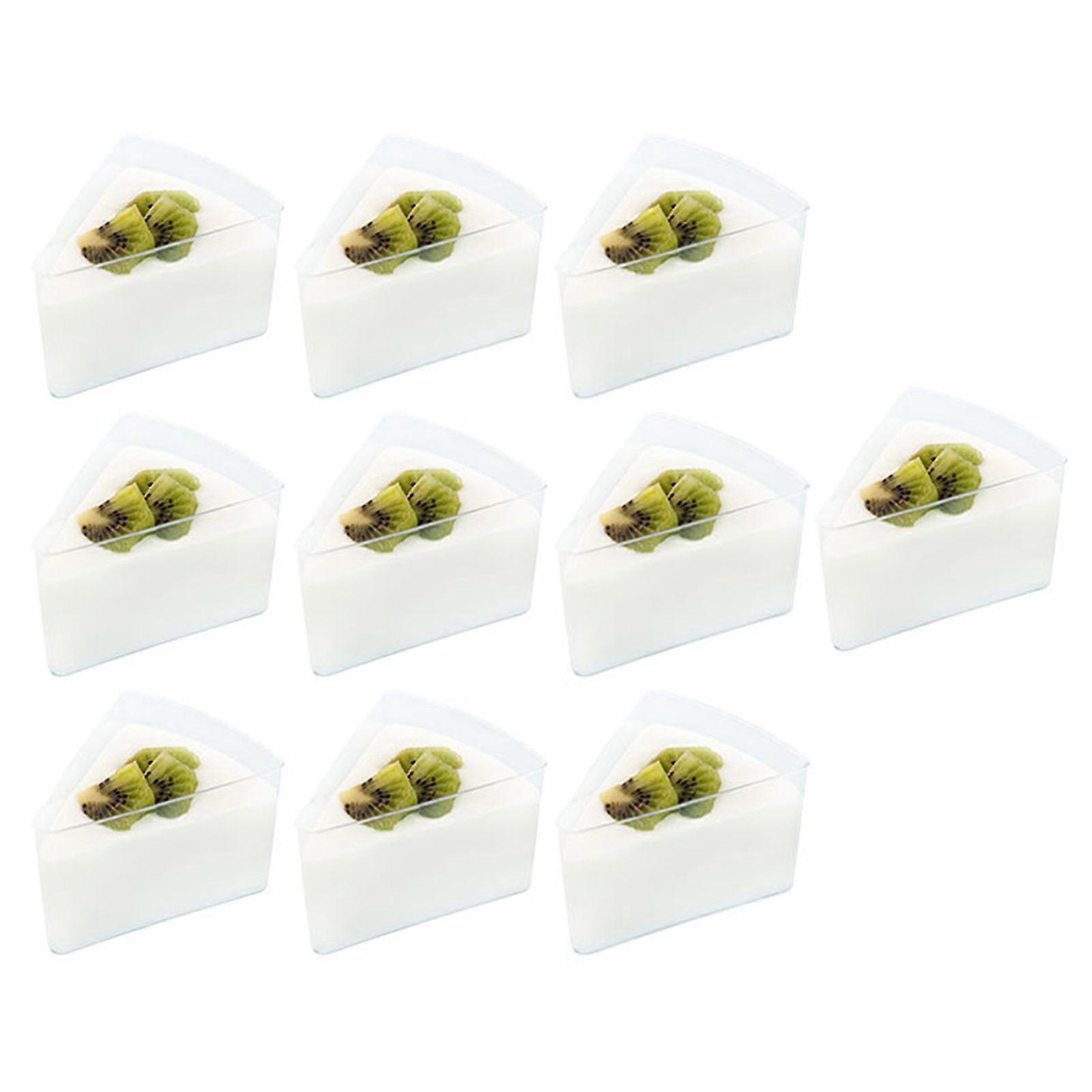 Yogurt Cups Triangle Dessert Cups for Party 10Pcs