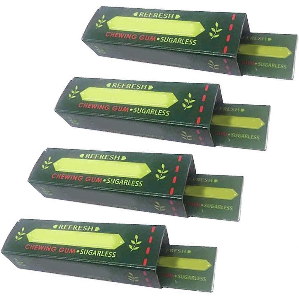 Simulation Gum Cockroach Prop for Playing 4Pcs Prank Toy Trick Chewing Gum