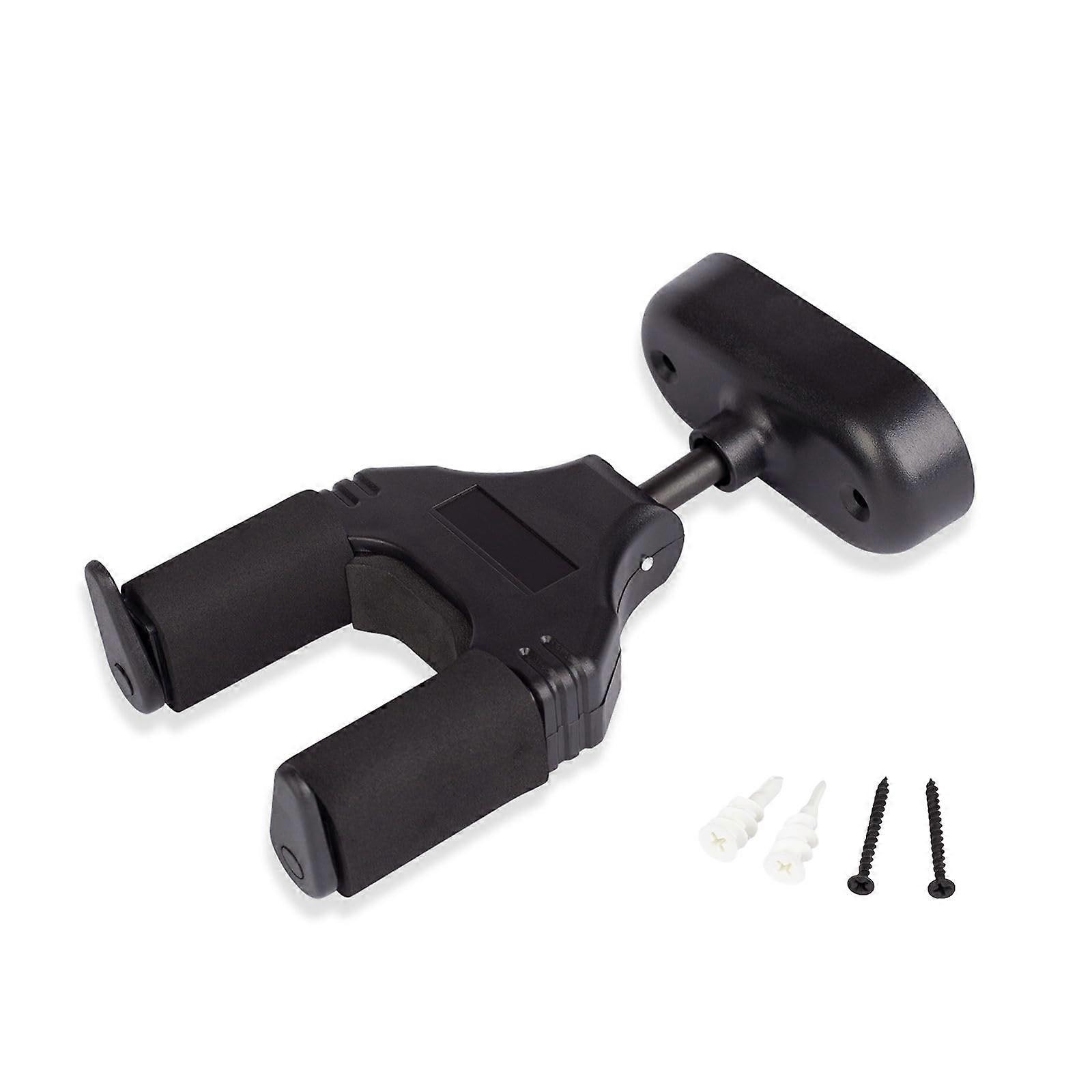 Guitar Wall Mount Hanger with Automatic Locking and Padding for Guitars Ukuleles Violins Bass