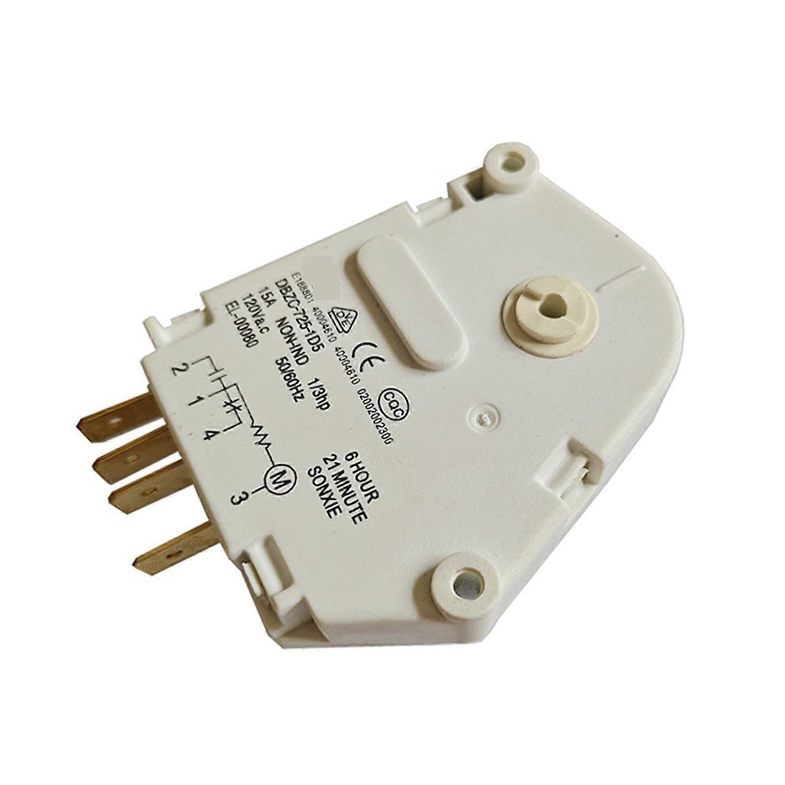 Refrigerator Defrost Timer 110V Replacement for Fridge Freezer, Energy Saving and Easy Installation