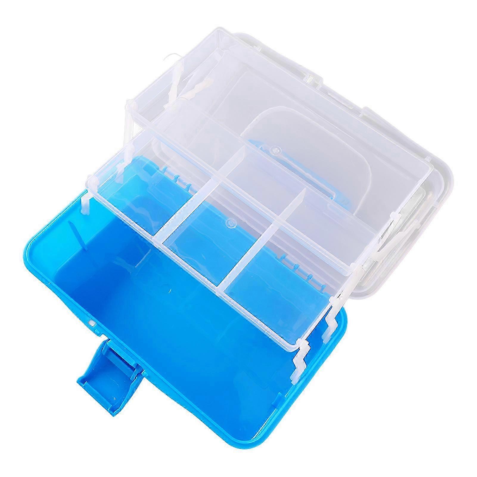 Three Layer Storage Box Plastic Folding Tool Storage Box Portable Handled 25-26