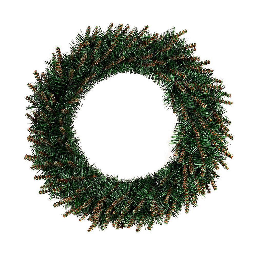 Holiday Door Wreath Christmas Pine Garland LED Light 2Pcs for Decor