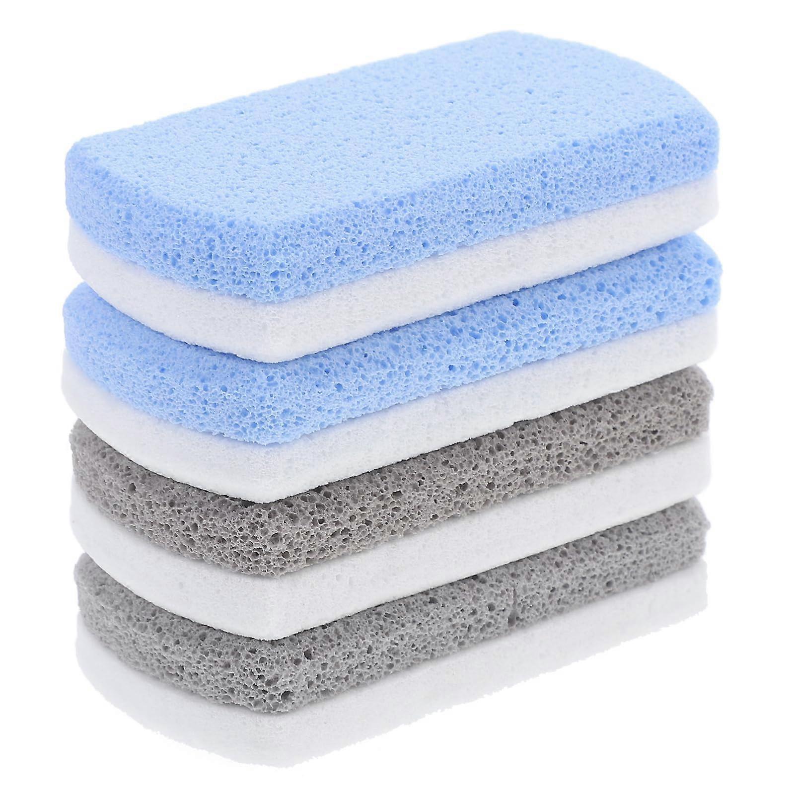 4pcs DoubleSided Foot File Callus Remover with Ergonomic Handle Washable Pedicure Tool Gray