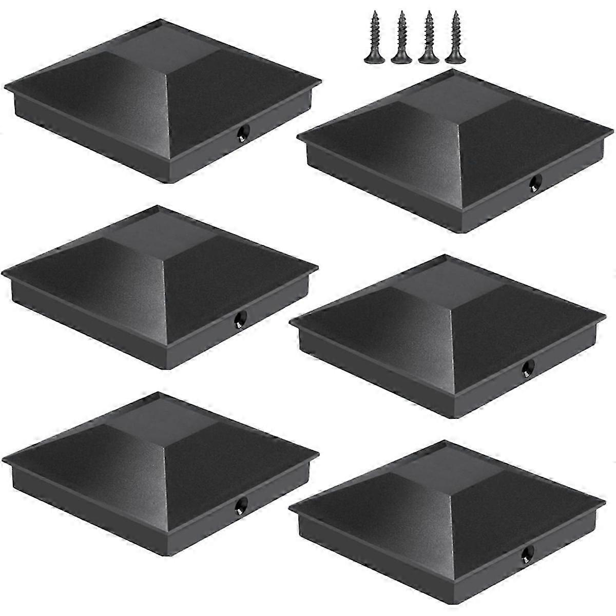 (3.5Inx3.5In)Wood Fence Post Caps,Waterproof Uv-Proof,Keep Post From Cracking and Rotting for Post C