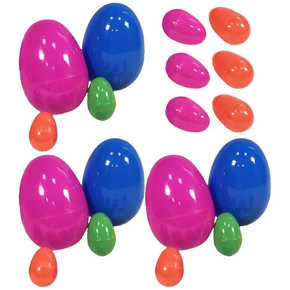 18pcs Easter Egg Toy Layout Props Easter Children Egg Plaything for Party