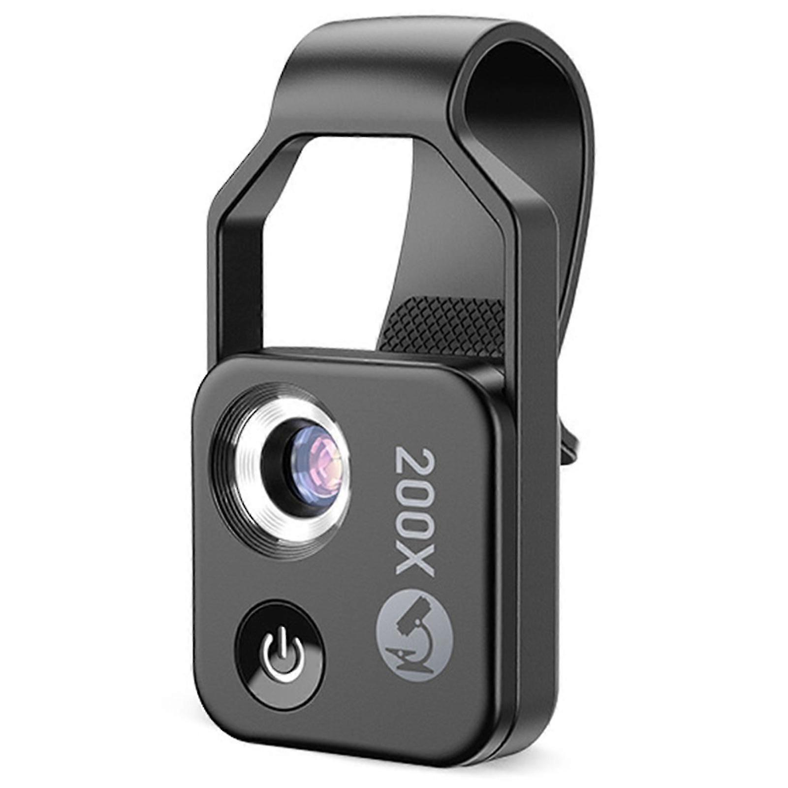 Nano-Zoom 200x for iPhone Portable Phone Microscope Lens For IPhone Androids