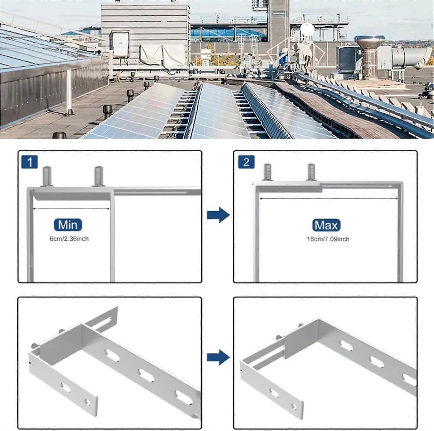 Adjustable RustResistant Solar Panel Mounting Brackets for Balcony PV System