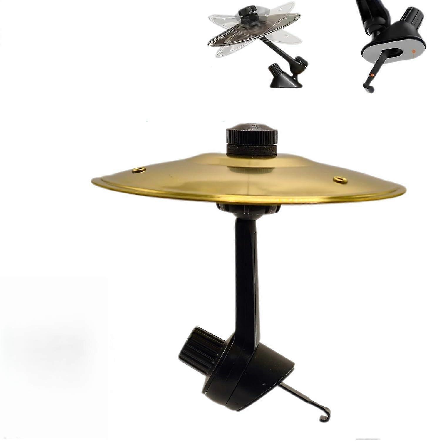 Car Vent Cymbal Gray Drumming Accessory, Easy Vent Installation, Adjustable Angle for Fun Driving