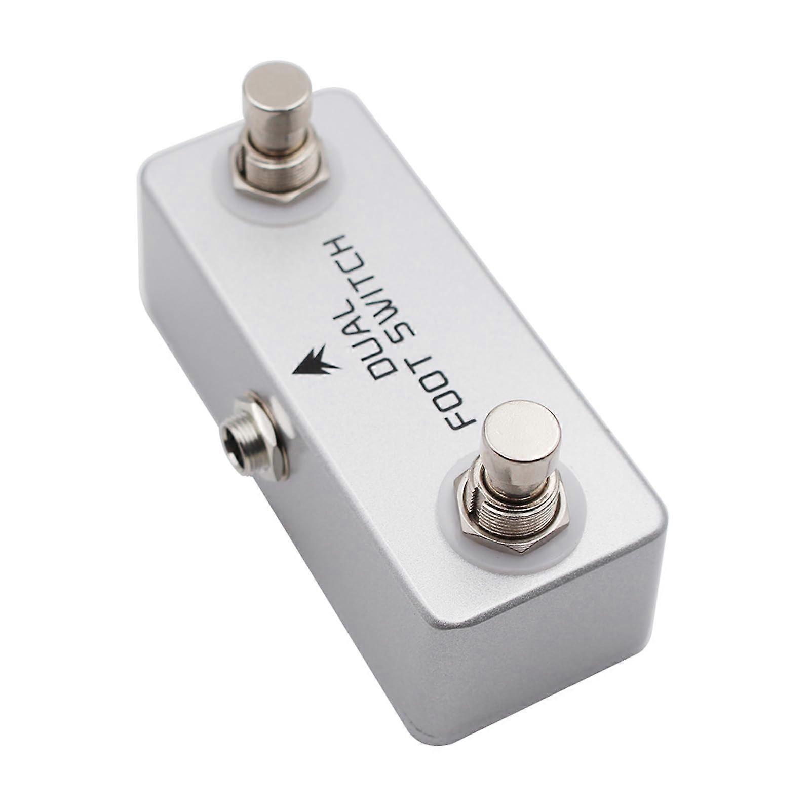 Dual Footswitch Pedal with Dual Latching Control for Amplifiers Effects and Drum Machines