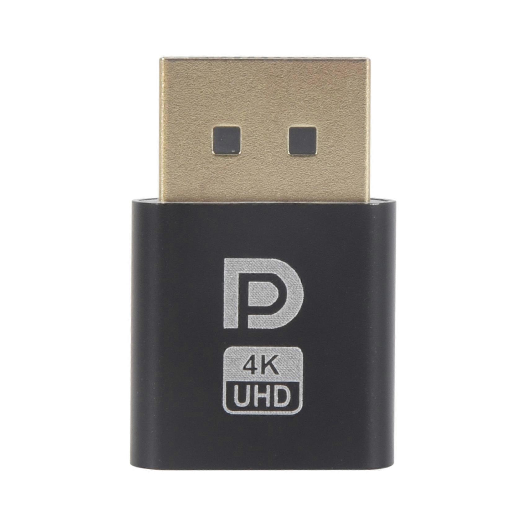 4K Displayport Dummy Plug DP Virtual Display Adapter EDID Headless Ghost Emulator for PC Graphics Video Card