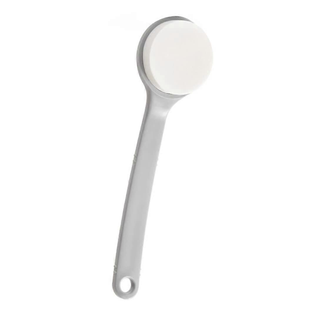 Back Lotion Applicator with Long Angled Handle, Dense Foam Pad for Shower Bath Brush for Elderly