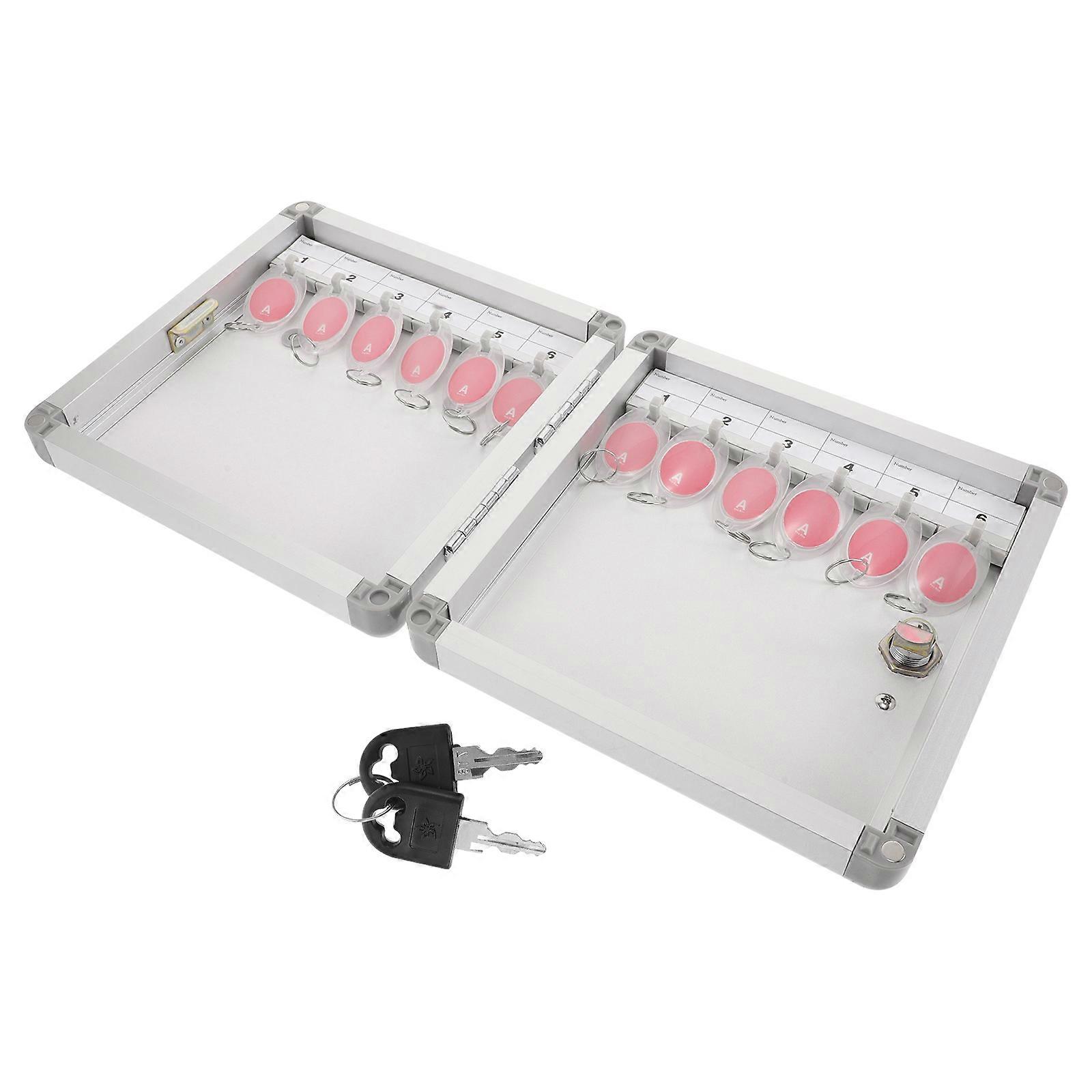 Key Lock Box Wall Mount Heavy Duty Metal Locking Organizer Case 2Pcs