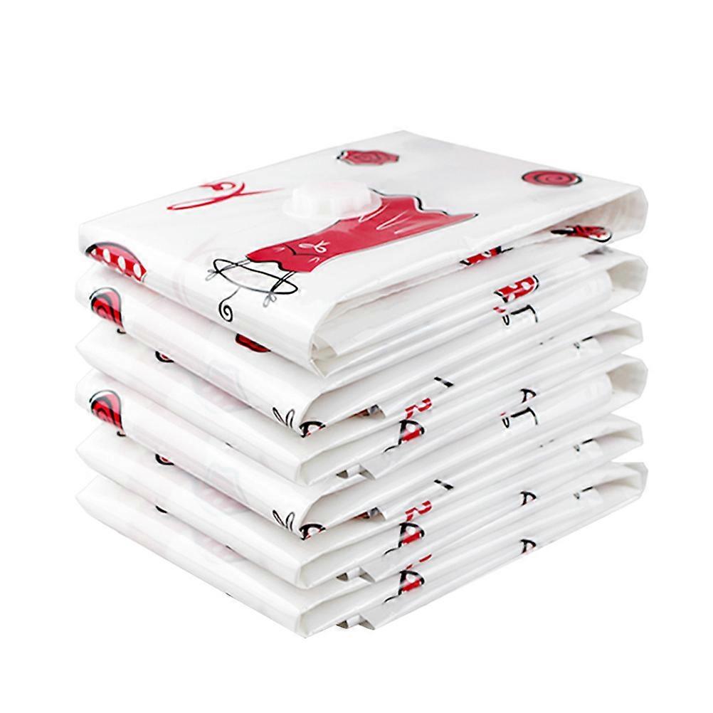 Vacuum Storage Bag Vacuum Quilts Storage Bag for Space Saving 6Pcs Multi Pattern