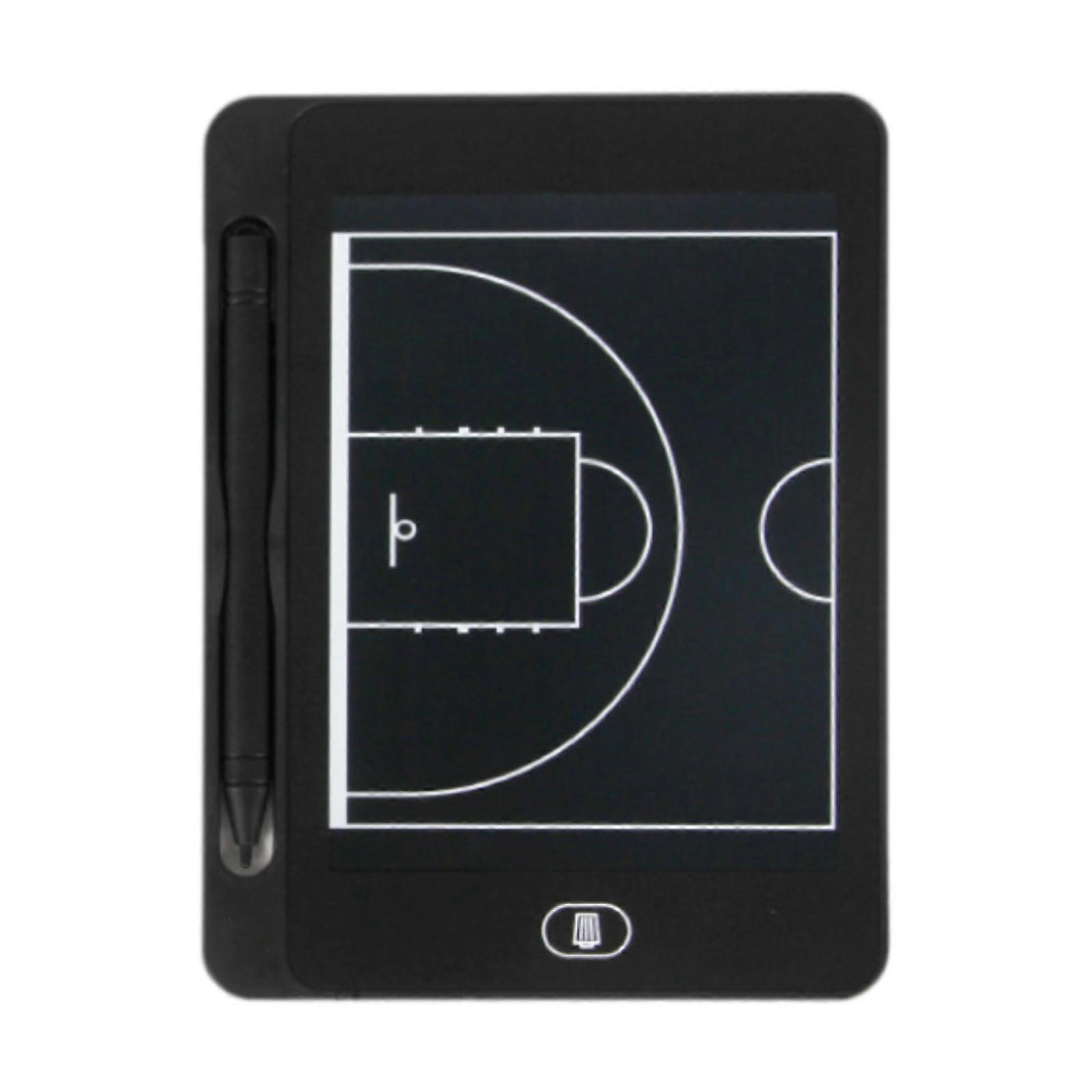 Basketball Coaching Board with LCD Screen and Lock Function, 6.5 Inch Electronic Clipboard