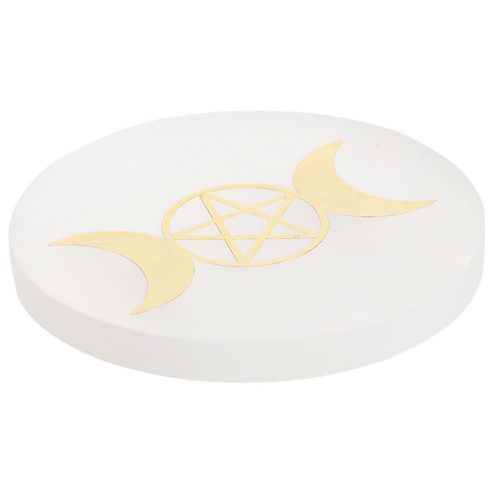 Divination Crystal Stone Base Coaster for Rituals with Unique Design