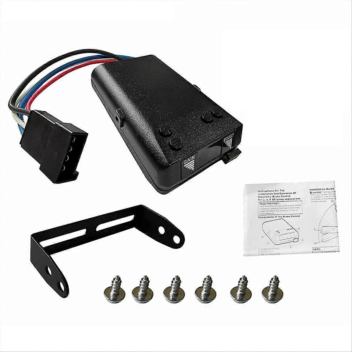 Digital Trailer Brake Controller Time-Delay Brake Controller for 1-4 Axles Electronic Trailer Brake 