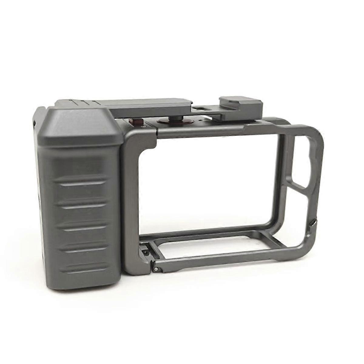 For Action 6 Vlog Grip Mount - Metal Quick Release Cage for Enhanced Videography