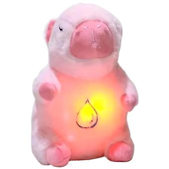 Capybara Plush Breathing Stuffed Animal with Realistic Motion, Music and Lights, No Battery Style 2