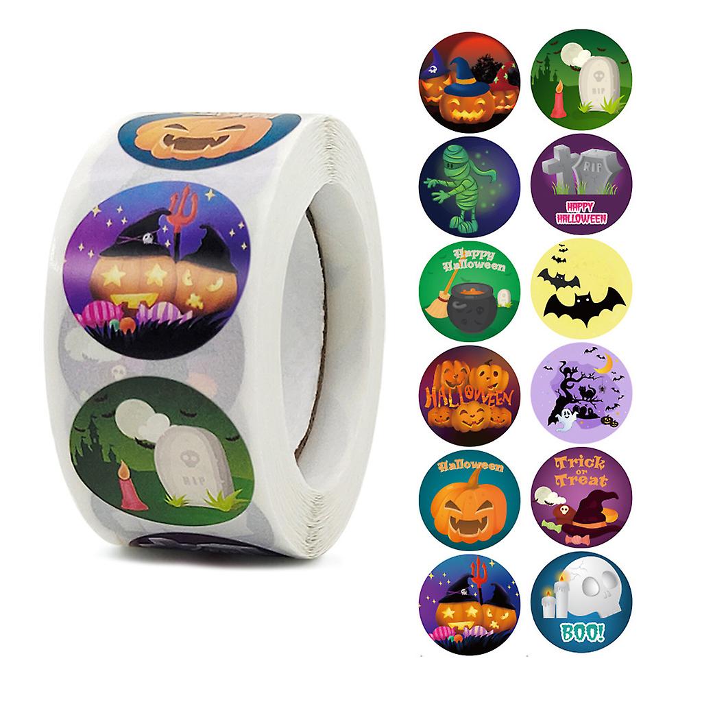 Pumpkin Ghost Bat Spooky Owl Stickers Seals Label Gift Party Scrapbooking