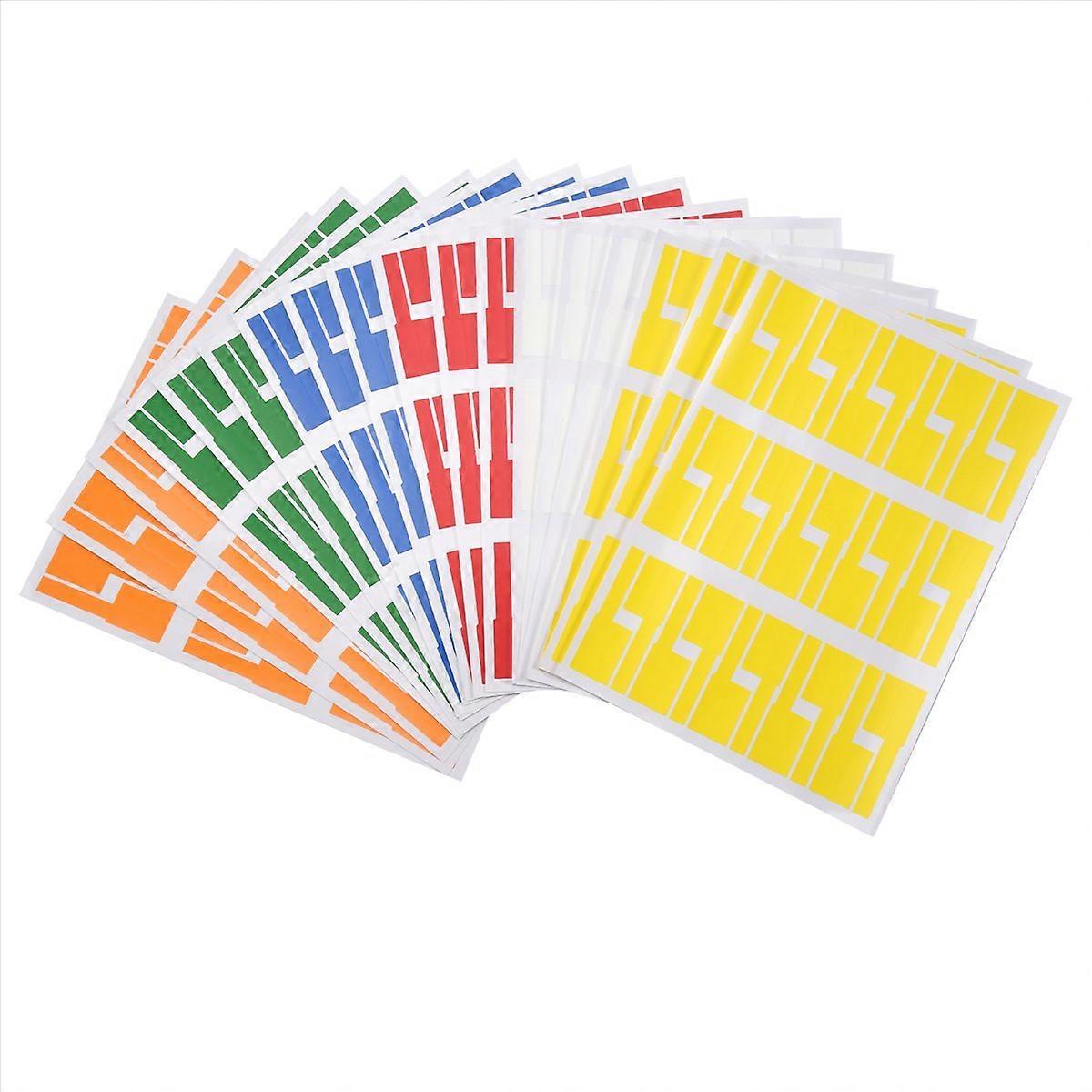 540Pcs/18 Sheets Cable Labels Tags Self Adhesive Waterproof Labels