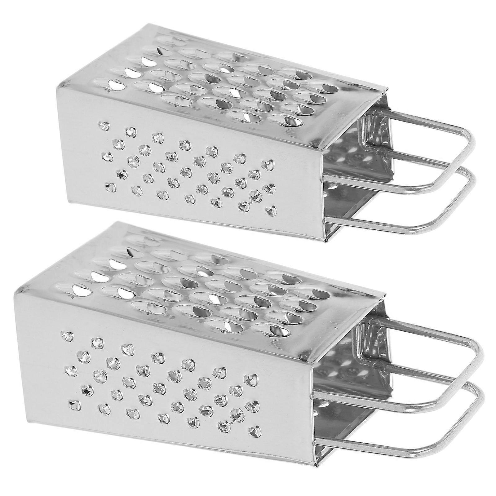 Mini Cheese Stainless Steel Multifunctional Grinder 2Pcs for Kitchen Use