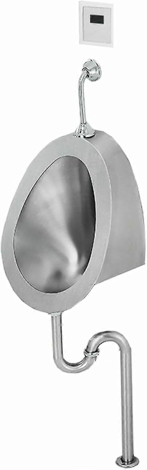 Wall Mounted Automatic Sensor Urinal Flusher Set, Fast Drainage Flow, Easy Clean, Commercial Bathroom Use