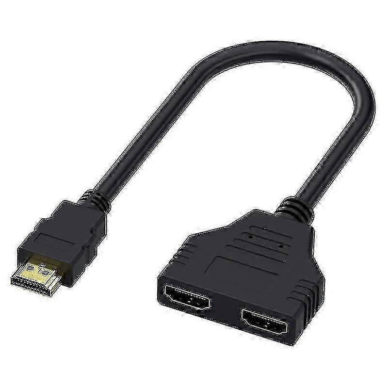 HDMI 1x2 Splitter Adapter Cable 30cm Length