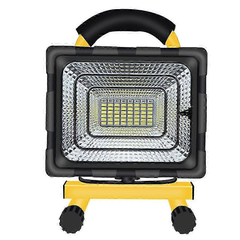 100W LED Outdoor Floodlight, Rechargeable, Adjustable Brightness compatible with Camping