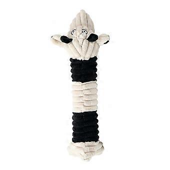 Plush Stuffed Animal Dog Toy With Squeaker - Long Corduroy Body - for Tug Of War