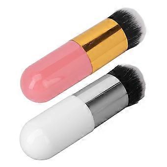 2Pcs Makeup Foundation Brush Comfortable Cosmetic Foundation Brush for Travelling Shopping