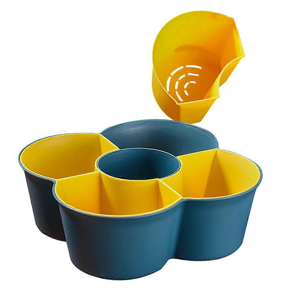 Multi-Grid Basket Kitchen Vegetable Washing Function 1Pcs Double Layer Strainer
