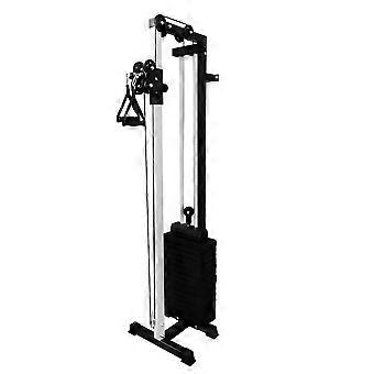 Cable Pulley Machine Crossover Fly Home Gym Workout Equipment Wall Mounted Adjustable Weight Plates