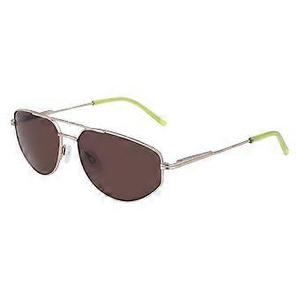 Okulary przeciwsłoneczne DKNY DK117S 045 SATYNY SREBRNE/KIWI 57/15/140 DAMSKIE
