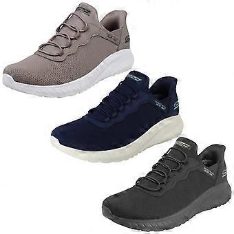 Skechers Damen-Slipper Bobs Squad Chaos Daily Inspiration 117500 – Schwarz (Textil) – UK-Größe 5 – EU-Größe 38 – US-Größe 8