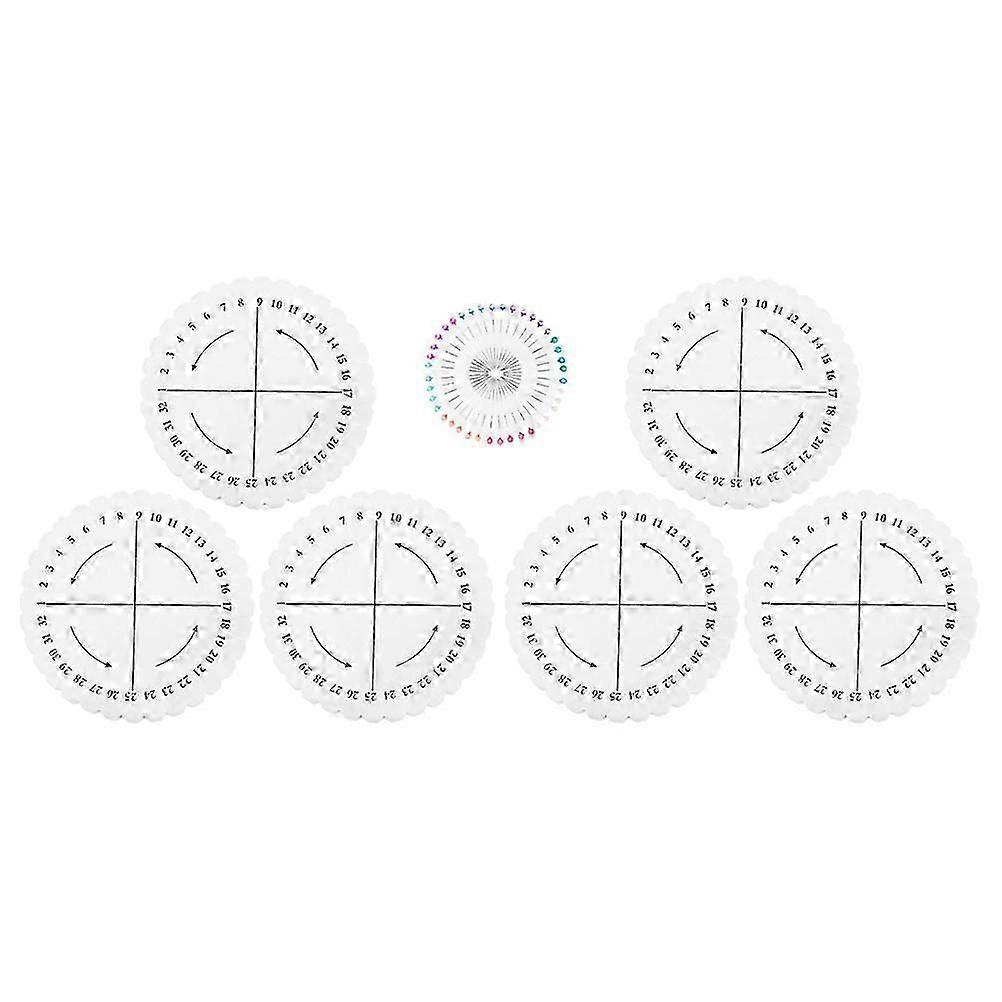 Assorted Color Braiding Disk for DIY Macrame Bracelet Making 1Set
