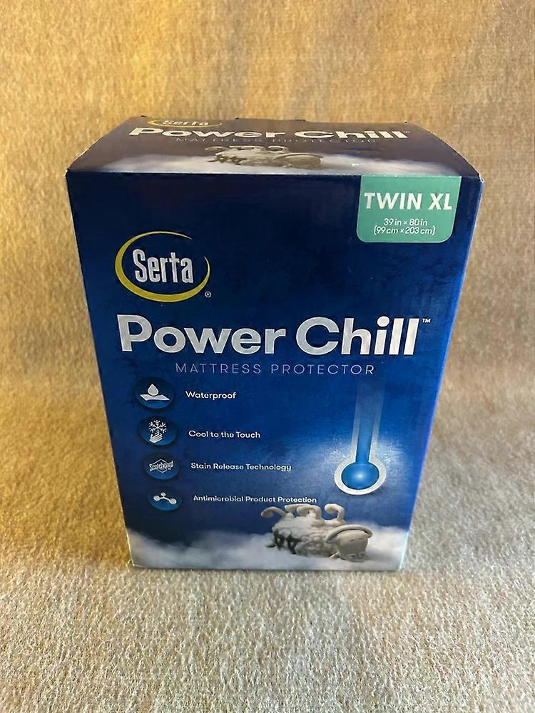 Protège-matelas rafraîchissant Power Chill, taille Twin XL, blanc, neuf dans sa boîte