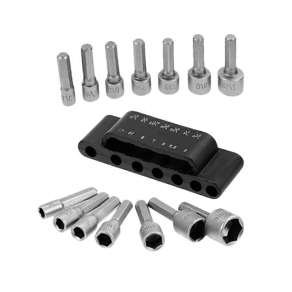 Pneumatic Bits Tool 14Pcs Power Nut Driver Set for Repairing Needs