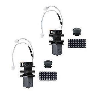 Kit com 2 peças para Snapmaker U1 Hot End 0,4mm 24V 48W com bloco de cerâmica para aquecimento estável, peças para impressora 3D.