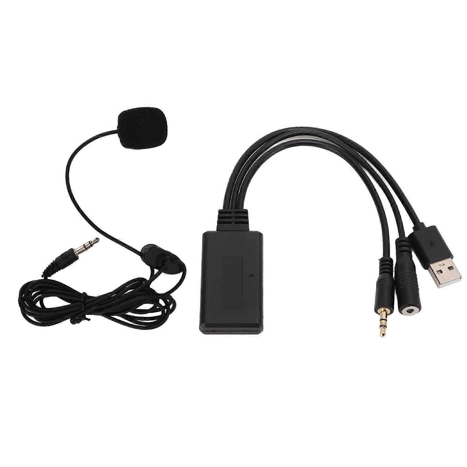 Car Bluetooth Aux Cable Microphone Handsfree Adapter Replacement for Cooper Z4 E60 E63 E64 E66 E81 E90
