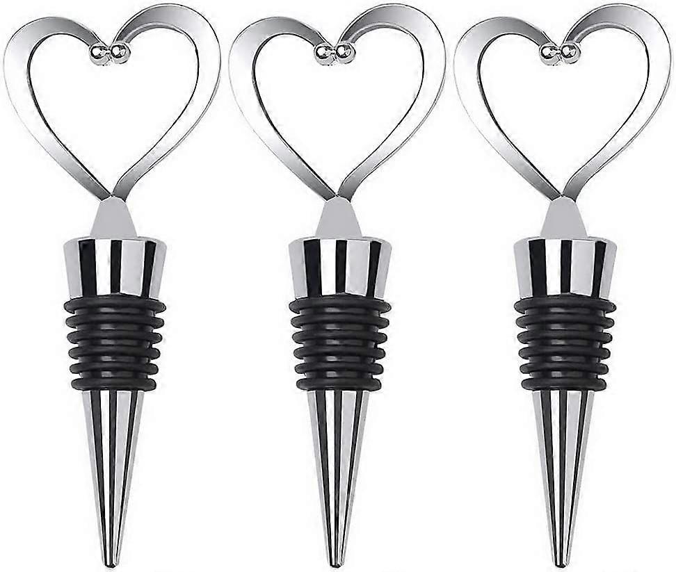 3 PCS Bottle Stopper(heart)