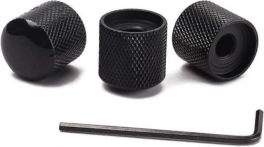 Precision Guitar Knobs 6.0mm Diameter (Pack of 3)-chrome